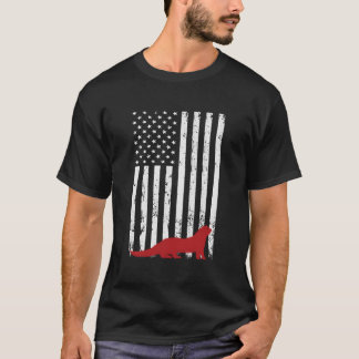 Camiseta National Ferret Day 4Th July Usa Flag Ferret