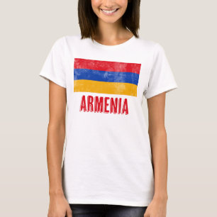 Camiseta National Flag of Armenia (Grunge Look)