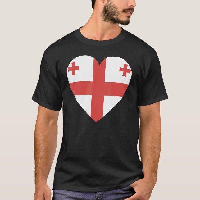 Camiseta National Flag of Georgia souvenir  for men women 6 (Frente)