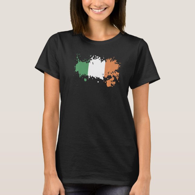 Camiseta National Flag of Ireland souvenir  for men women   (Frente)
