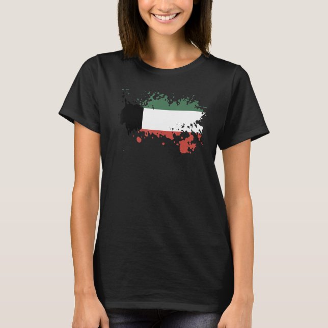 Camiseta National Flag of Kuwait souvenir  for men women 3 (Frente)