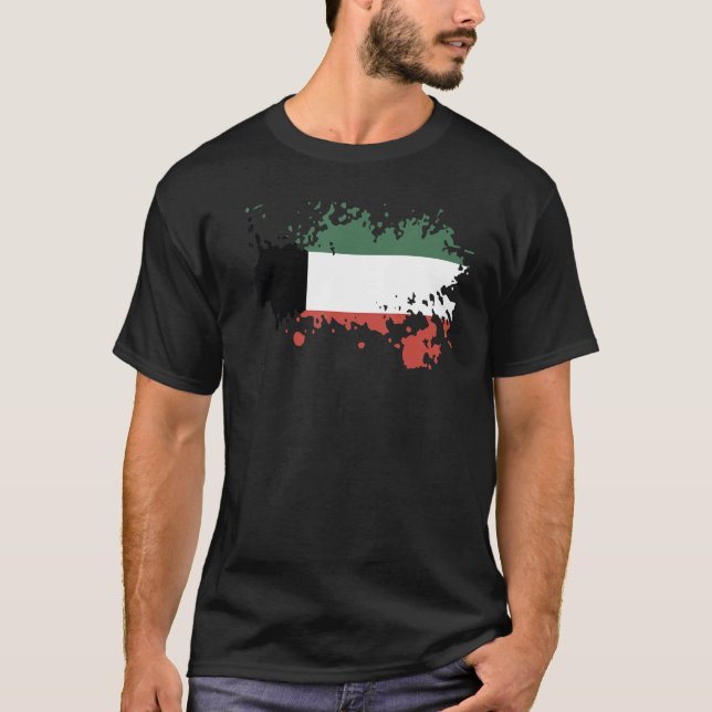 Camiseta National Flag of Kuwait souvenir  for men women 3 (Frente)
