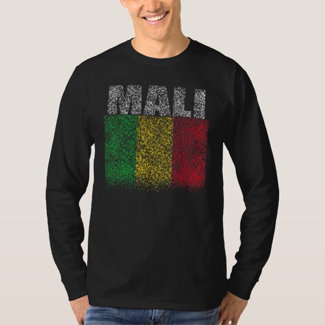 Camiseta National Flag of Mali souvenir  for men women 3 (Frente)