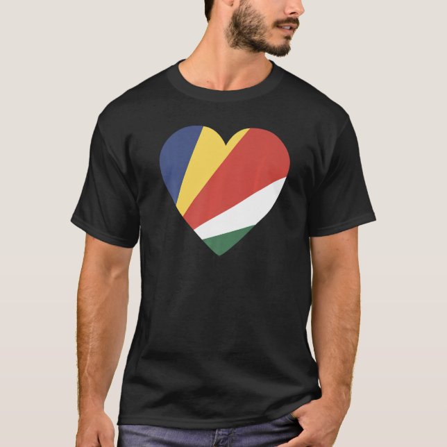 Camiseta National Flag of Seychelles souvenir  for men wome (Frente)