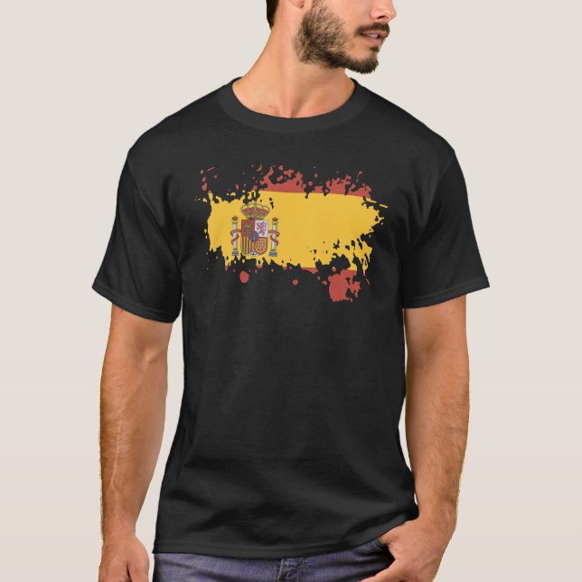 Camiseta National Flag of Spain souvenir   for men women (Frente)