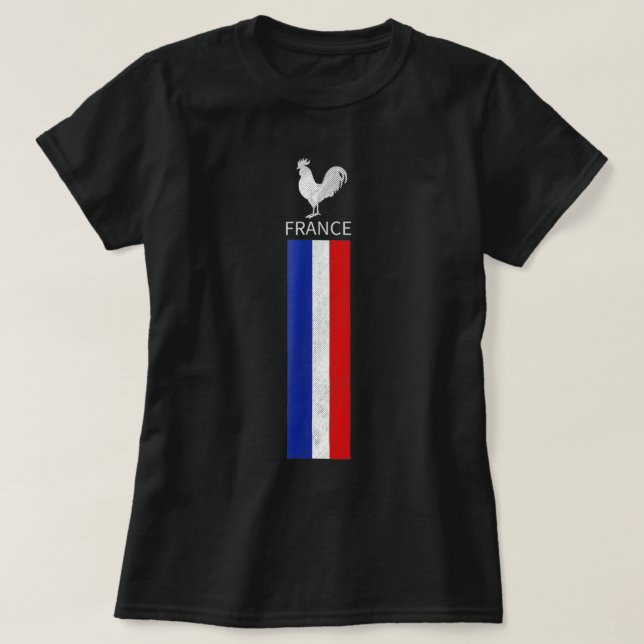 Camiseta National France Flag Jersey French Futebol Soccer (Frente do Design)