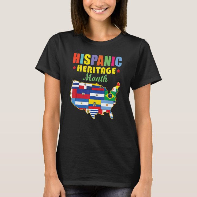 Camiseta National Hispanic Heritage Month (Frente)