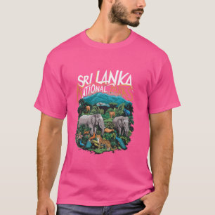 Camiseta National Park Elephants Leopard Sri Lanka Willife
