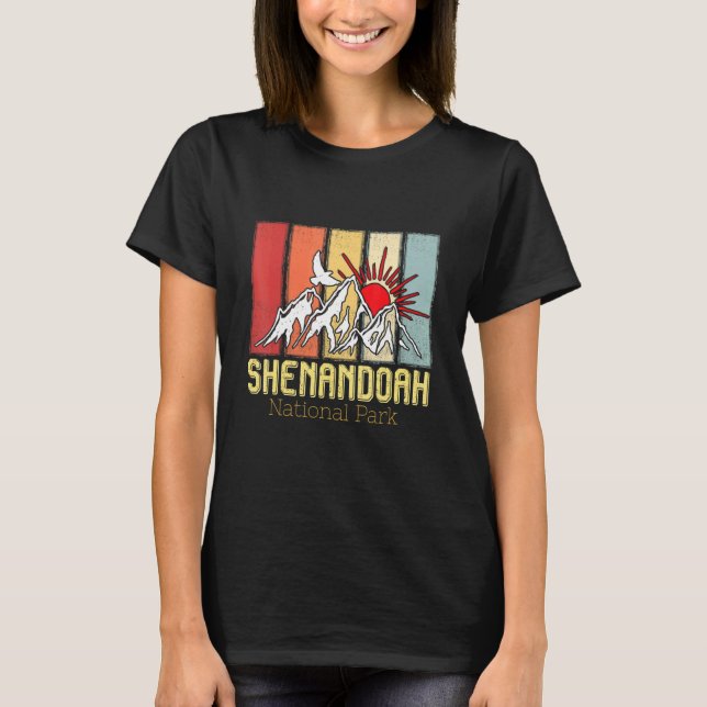 Camiseta National Park Shenandoah Souvenir Mountains Hike V (Frente)
