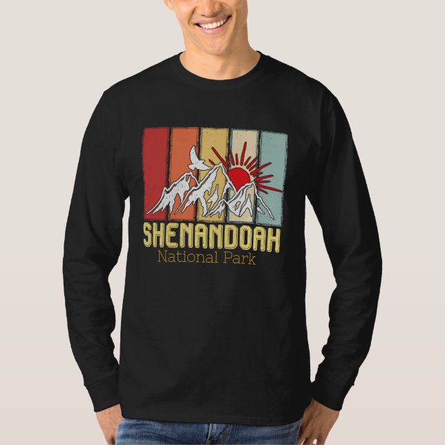Camiseta National Park Shenandoah Souvenir Mountains Hike V (Frente)