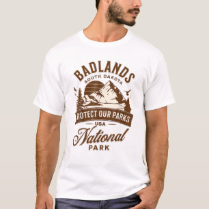 Camiseta National Park South Dakota Hike Outdoor Funny