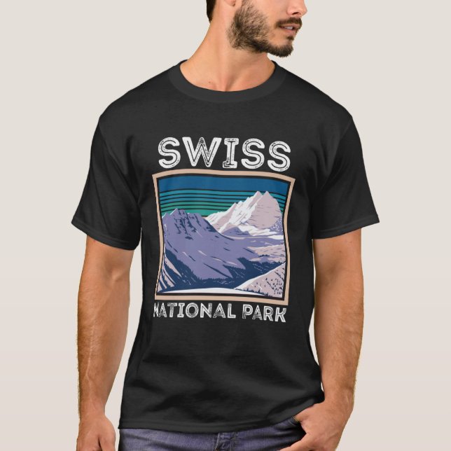 Camiseta National Park Souvenir Swiss Alps Switzerland Moun (Frente)