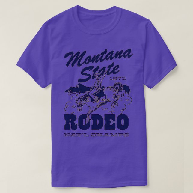 Camiseta National Rodeo Champs 1 do Estado de Montana (Frente do Design)
