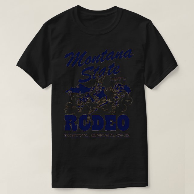 Camiseta National Rodeo Champs do Estado de Montana (Frente do Design)
