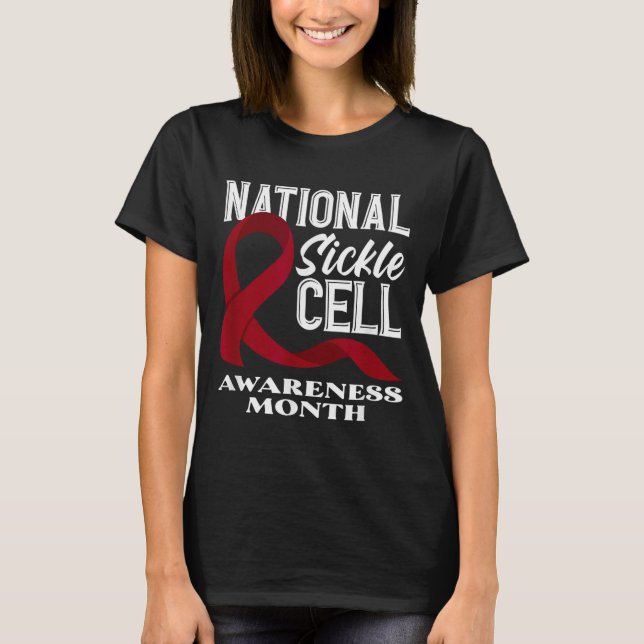 Camiseta National Sickle Cell Awareness Month  (Frente)
