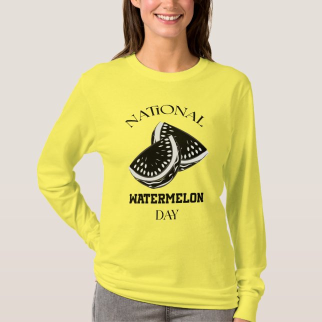 Camiseta National Watermelon Day Sign (Frente)