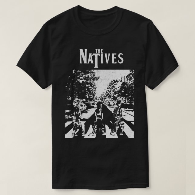 Camiseta Native Abbey Road Native American Design Pin (Frente do Design)