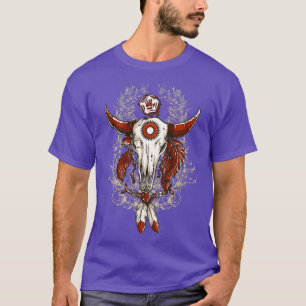 CAMISETA NATIVE AMERICAN BUFFALO SKULL
