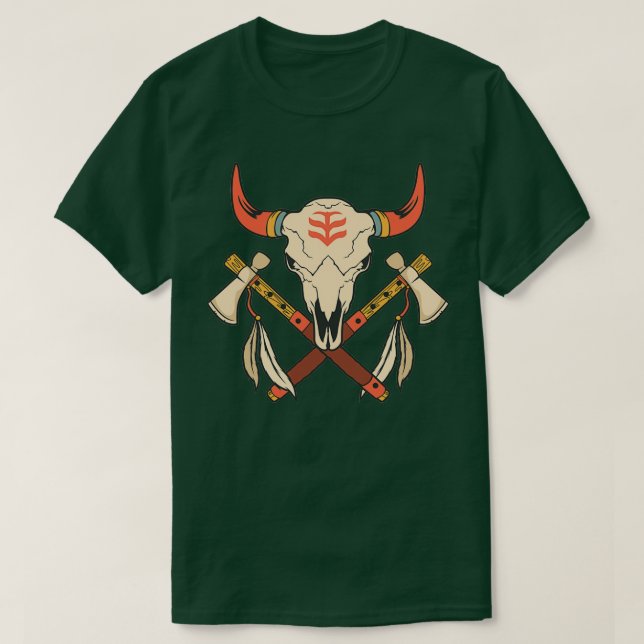 Camiseta Native American Bull (Frente do Design)