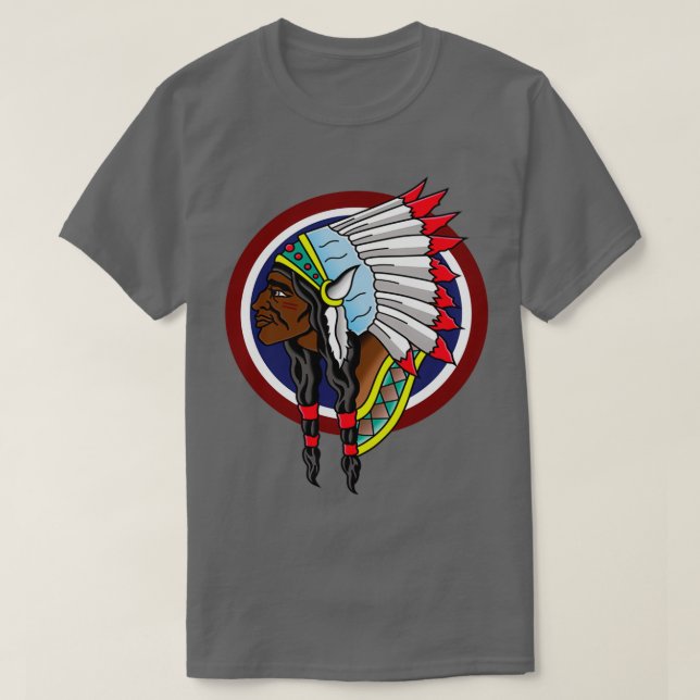 Camiseta Native American Chief  (3) (Frente do Design)
