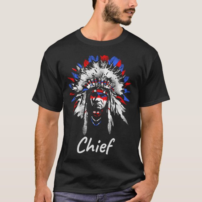 Camiseta Native American Chief  Native American Indian Prid (Frente)