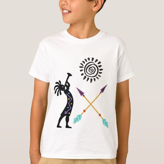 Camiseta Native American Cobra Music Kokopelli T-Shirt (Frente)