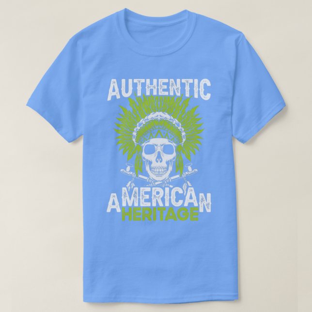 Camiseta Native American Cote Autêntico Americano (Frente do Design)