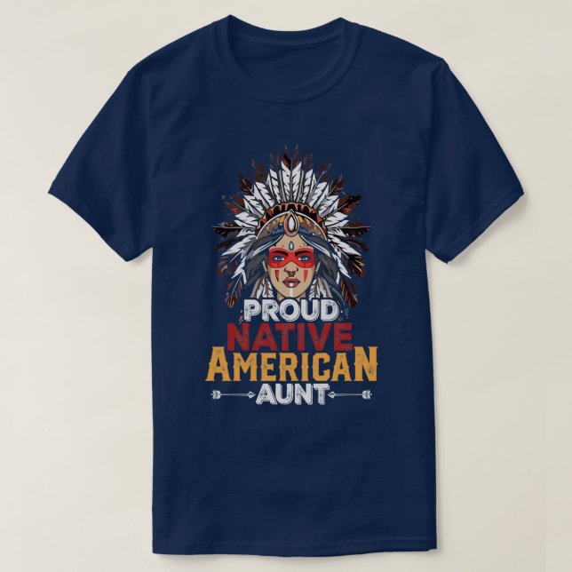 Camiseta Native American Cote Proud Native (Frente do Design)