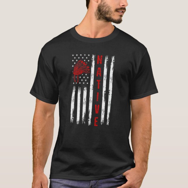 Camiseta Native American Flag (Frente)