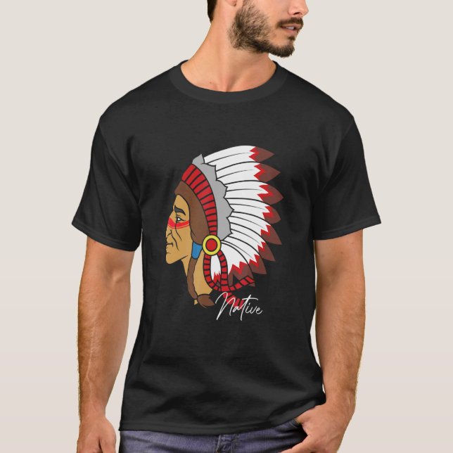 Camiseta Native American Indian Tribe Warrior Pride (Frente)