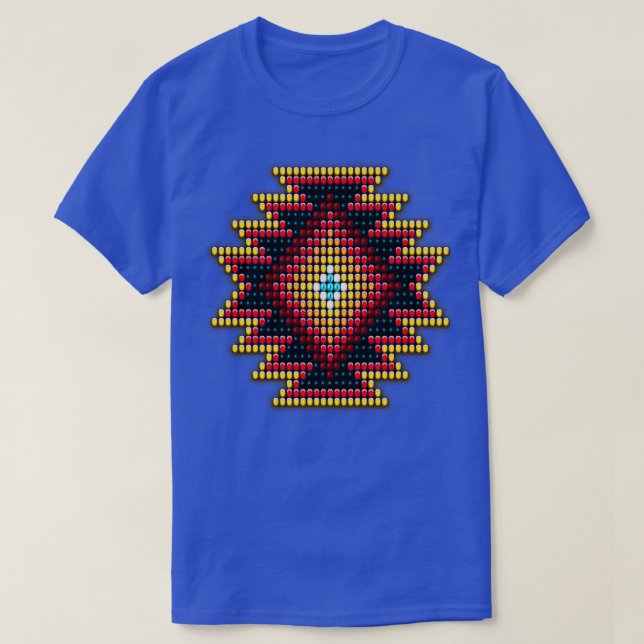 Camiseta Native AmericanStyle Fiery Sunburst (Frente do Design)