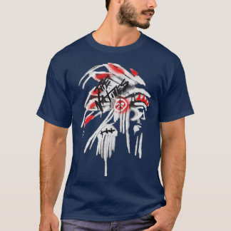 Camiseta Native design Native American Feather Headdress