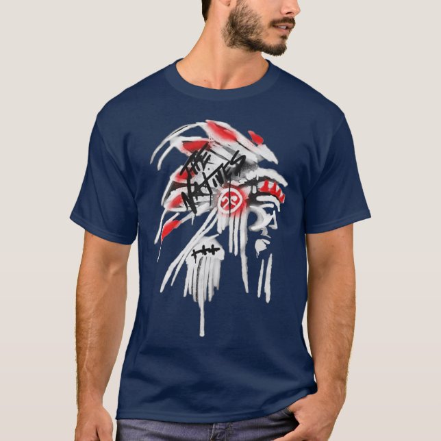 Camiseta Native design Native American Feather Headdress (Frente)