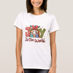 Camiseta Natividade Cena a Alegria ao Mundo