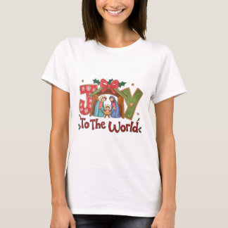 Camiseta Natividade Cena a Alegria ao Mundo
