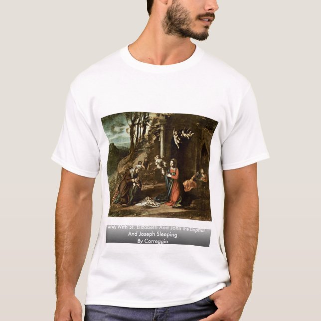 Camiseta Natividade com St. Elizabeth e John The Baptist (Frente)