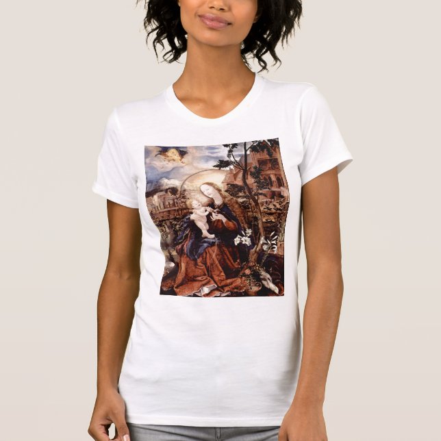 CAMISETA NATIVIDADE COM VIAS BRANCAS - MÁGICA DO NATAL (Frente)