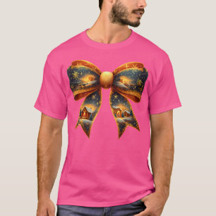 Camiseta Natividade Coquette Laço Jesus Cristão Natal 20