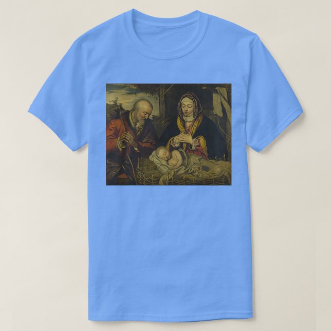 Camiseta Natividade em matizes Ouros (Frente do Design)