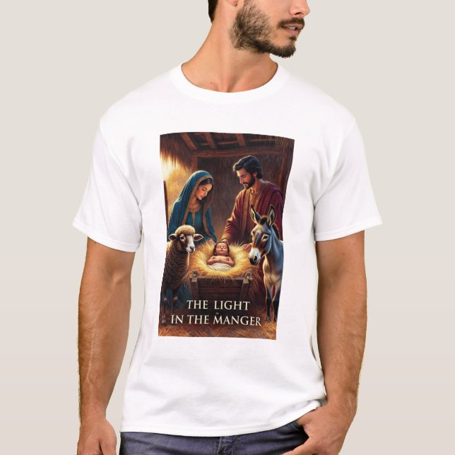 Camiseta Nativity Manger T-Shirt (Frente)