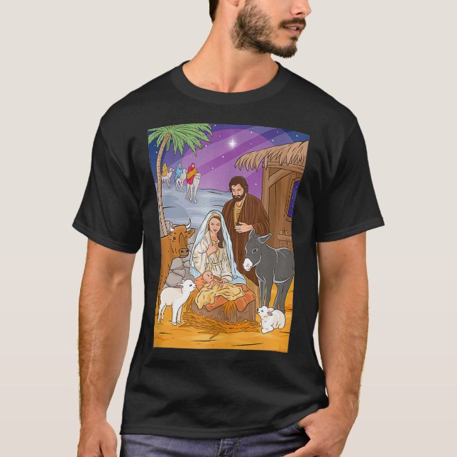 Camiseta Nativity Scene (Frente)
