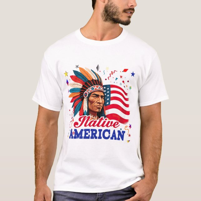Camiseta "Nativo Americano" (Frente)