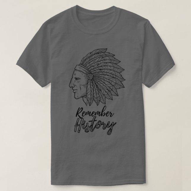 Camiseta nativo americano (2) (Frente do Design)