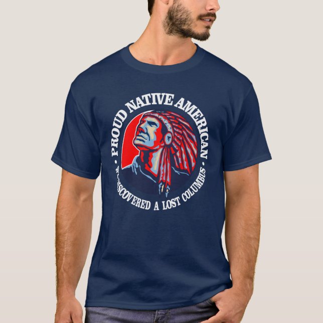 Camiseta Nativo americano orgulhoso 2 (Frente)