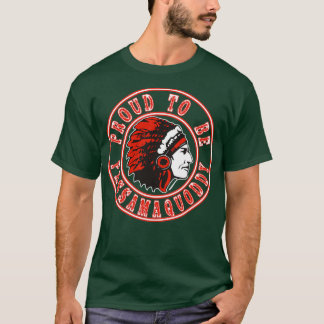 Camiseta Nativo americano orgulhoso de ser Passamaquoddy 