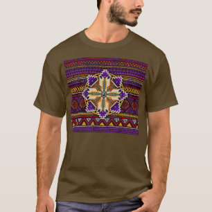 Camiseta Nativo Americano Roxo Mandala African Eagle Triba