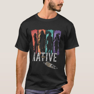 Camiseta Nativo do Indígenas do Orgulho do Dia Indiano