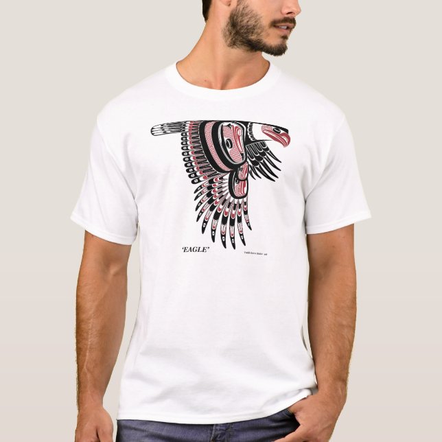 Camiseta Nativo noroeste Eagle da costa (Frente)