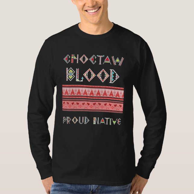 Camiseta Nativo Orgulhoso de Sangue Choctaw (Frente)