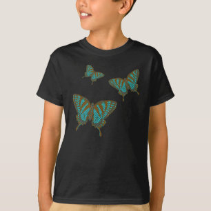 Camiseta Nativo Swallowtail Kid's e Baby Dark Shirt